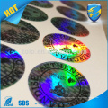 Fabriqué en Chine couleur arc en ciel fond argent autocollant hologramme personnalisé pour mariage et anti-contrefaçon
